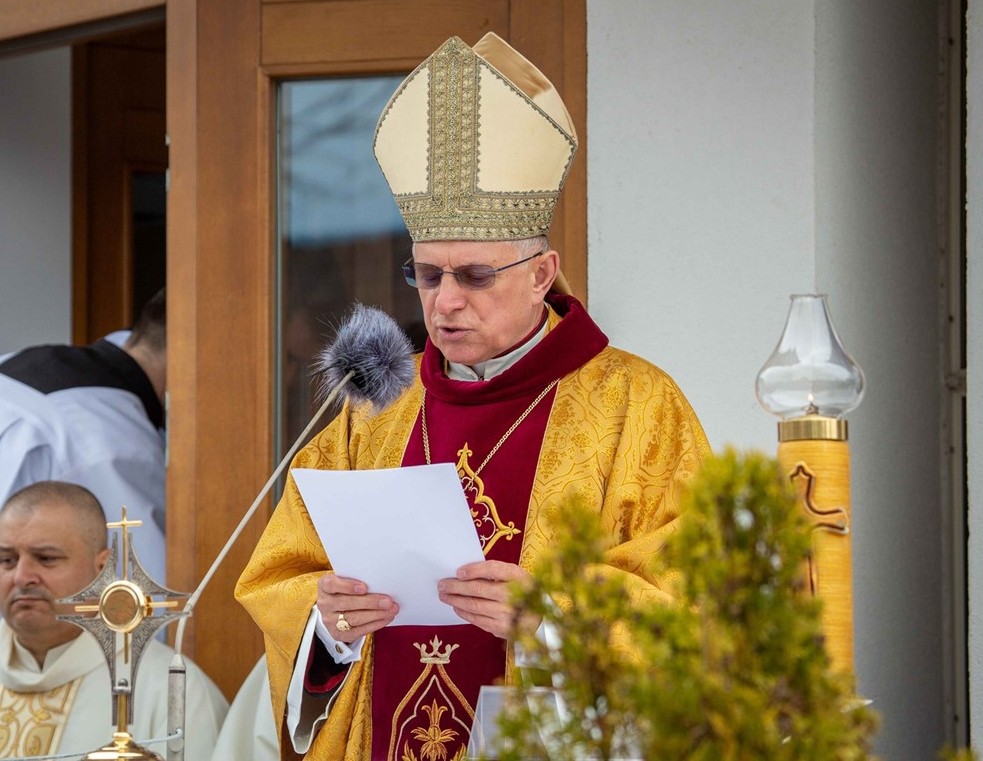 Promluva Mons. Mieczysława Mokrzyckiego, arcibiskupa Lvova ve Slavkovicích